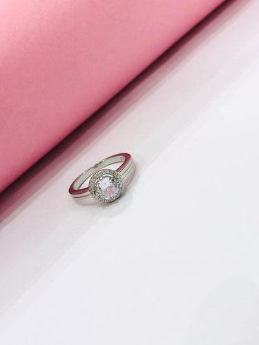 925 Silver Halo Ring